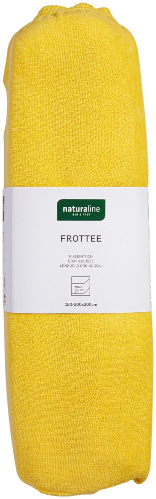Naturaline Textil Bio Fixl. Frotte 180x200 gelb
