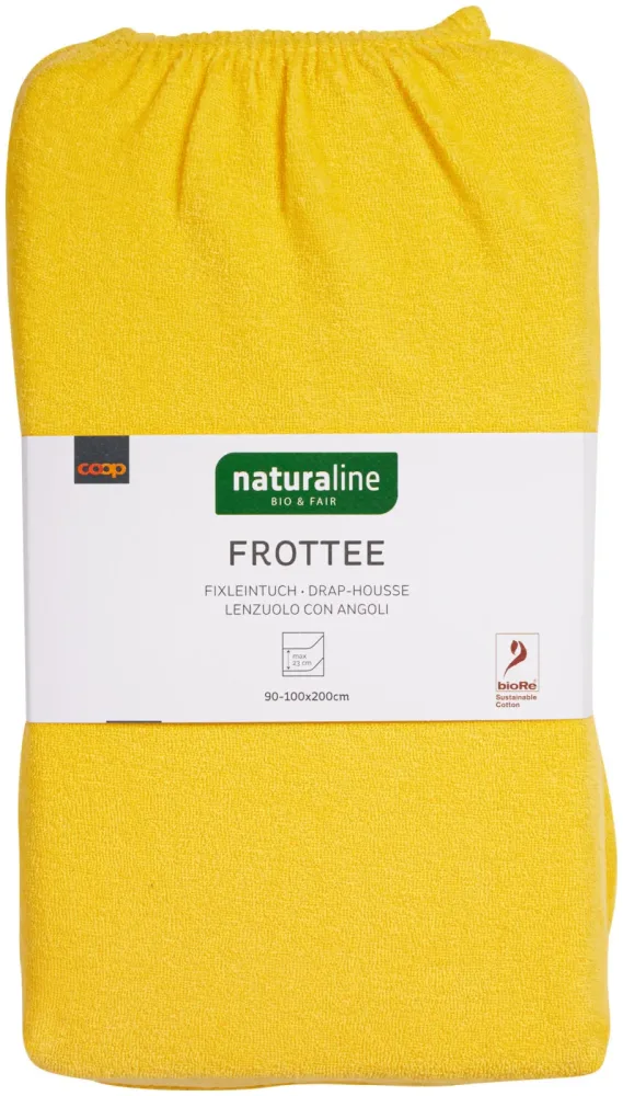 Naturaline Textil Bio Fixl. Frotte 90x200 gelb