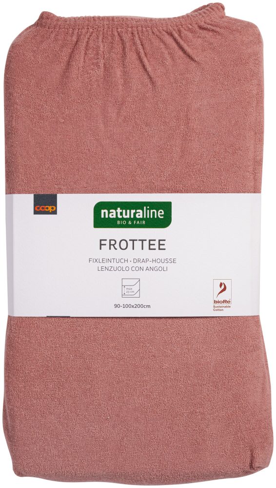 Naturaline Textil Bio Fixl. Frotte 90x200 altrosa
