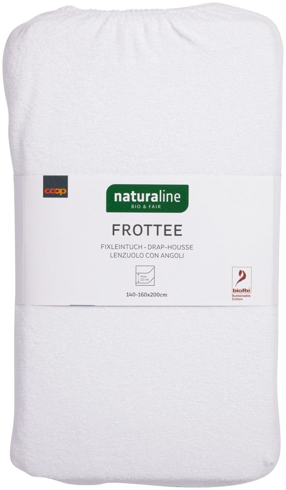 Naturaline Textil Bio Fixl. Frotte 160x200 weiss
