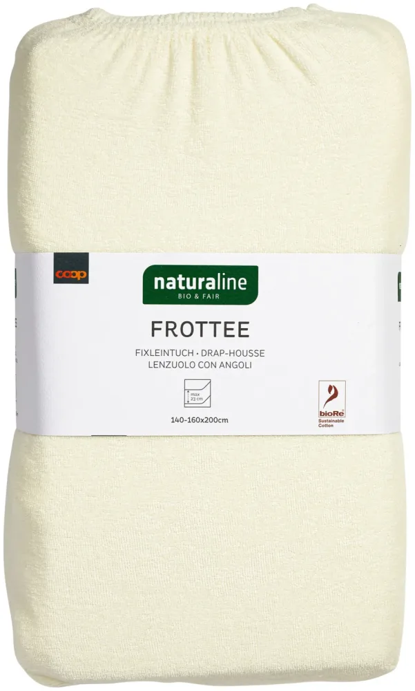 Naturaline Textil Bio Fixl. Frotte 160x200 offwhite