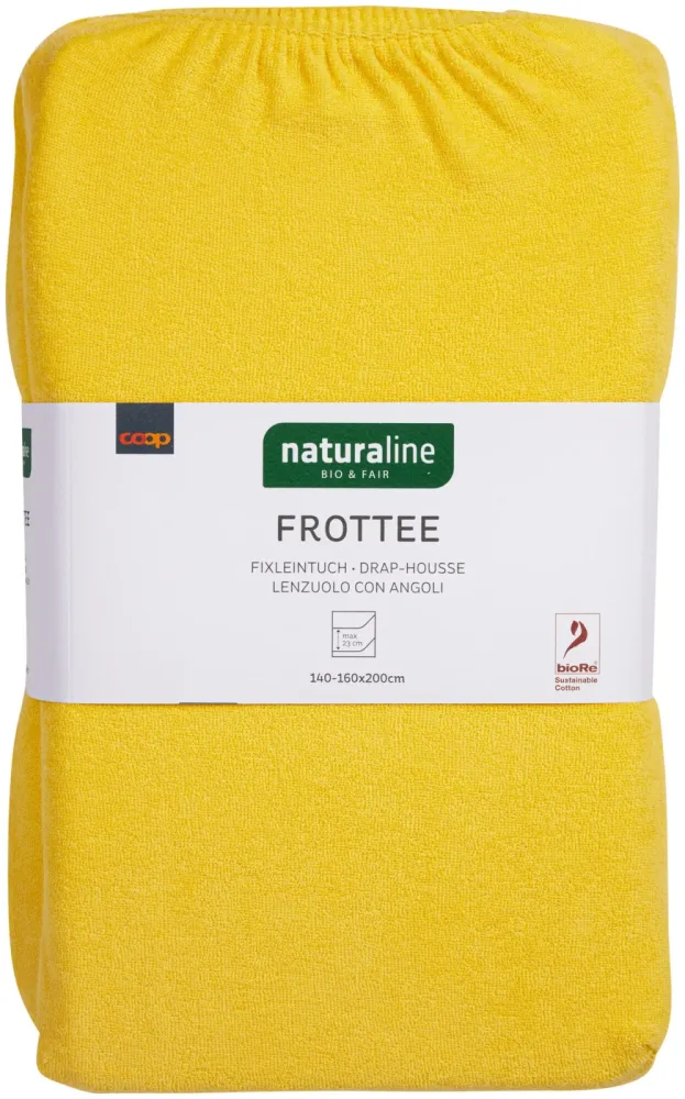 Naturaline Textil Bio Fixl. Frotte 160x200 gelb