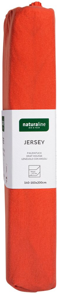 Naturaline Textil Bio Fixl. Jersey 160x200 coralle