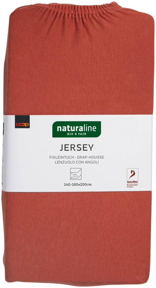 Naturaline Textil Bio Fixl. Jersey 160x200 altrosa
