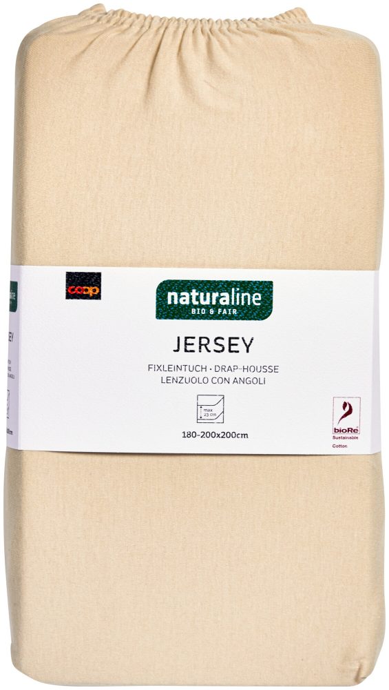Naturaline Textil Bio Fixl. Jersey 180x200 kitt