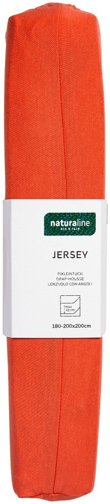 Naturaline Textil Bio Fixl. Jersey 180x200 coralle