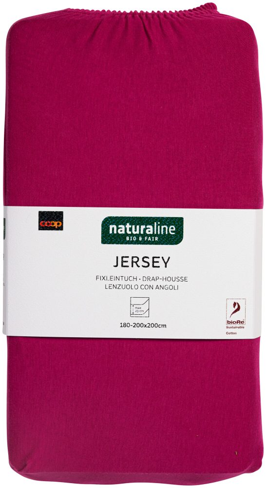 Naturaline Textil Bio Fixl. Jersey 180x200 pink