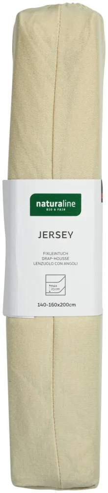 Naturaline Textil Bio Fixl. Jersey 160x200 kitt