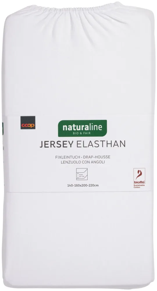 Naturaline Textil Bio Fixl. Jersey EA 160x200 weiss