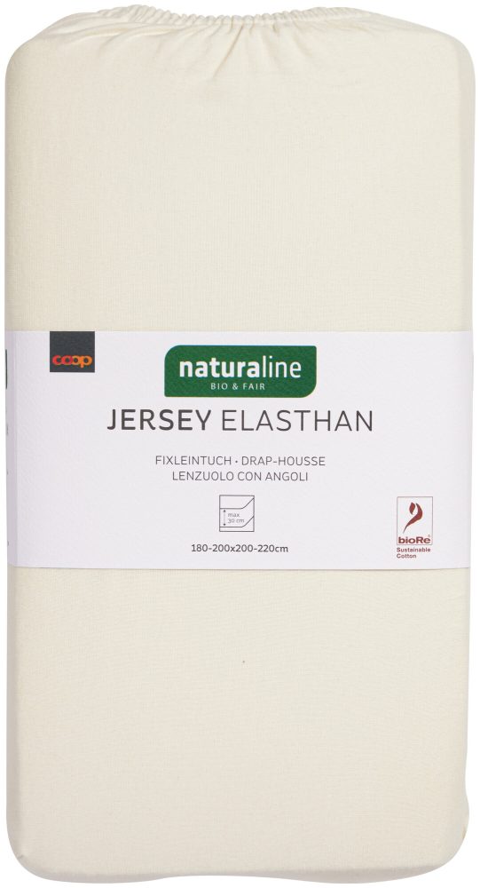 Naturaline Textil Bio Fixl. Jersey EA 180x200 offwhite