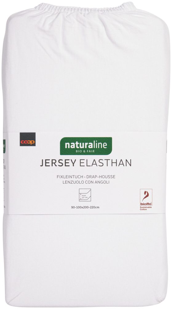 Naturaline Textil Bio Fixl. Jersey EA 90x200 weiss