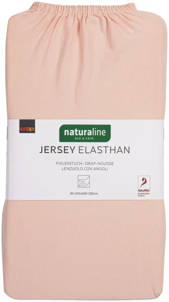 Naturaline Textil Bio Fixl. Jersey EA 90x200 rosa