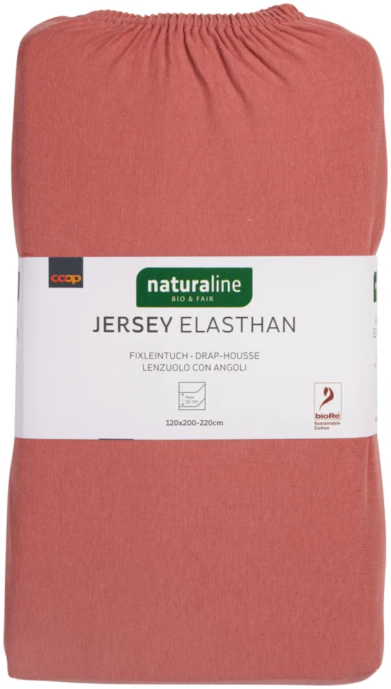 Naturaline Textil Bio Fixl. Jersey EA 120x200 altrosa
