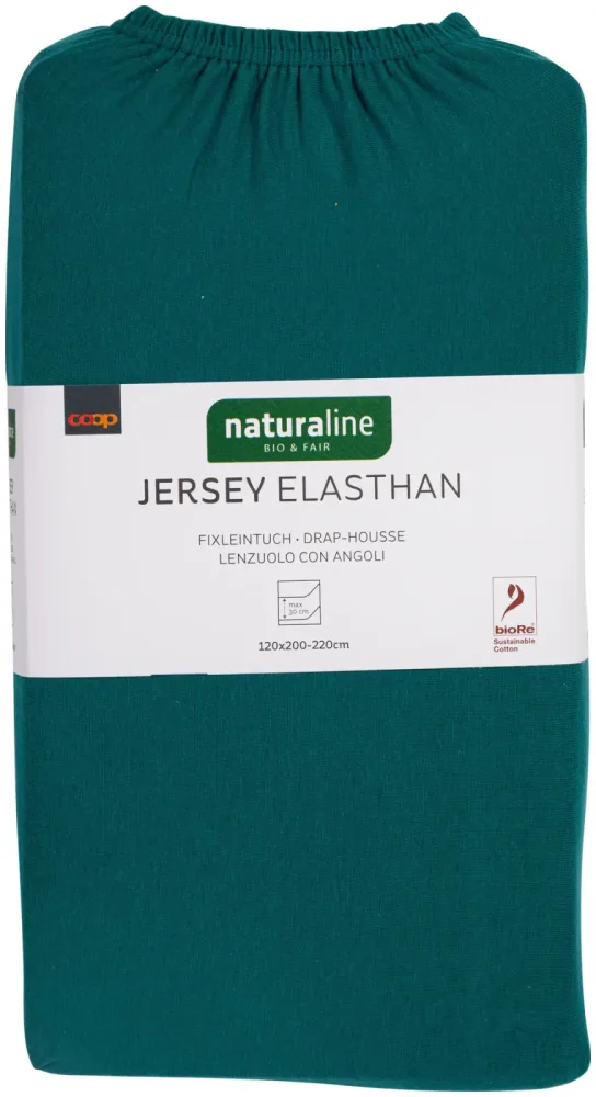 Naturaline Textil Bio Fixl. Jersey EA 120x200 petrol