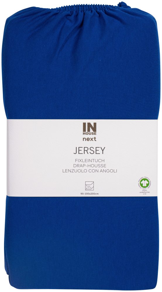 Inhouse Fixleintuch Gots Jersey 90x200 royal