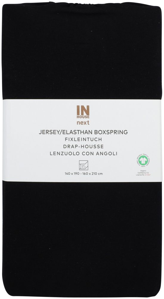Inhouse Fixleintuch Gots Box Jersey Elasthan 140x210