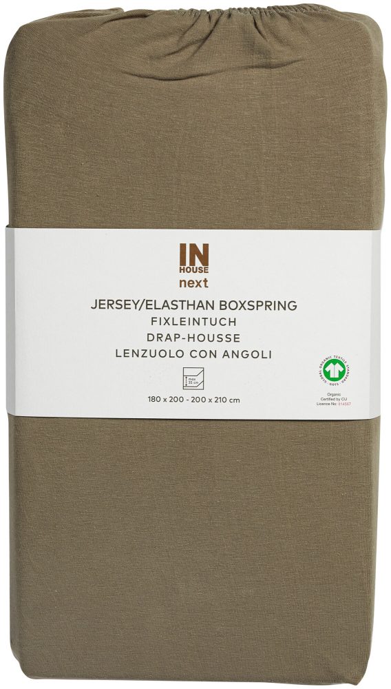 Inhouse Fixleintuch Gots Box Jersey Elasthan 180x210