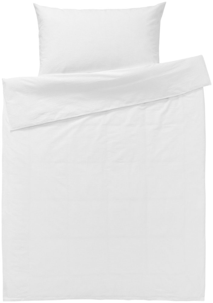 Inhouse Kissen Gots Seersucker 65x100 weiss