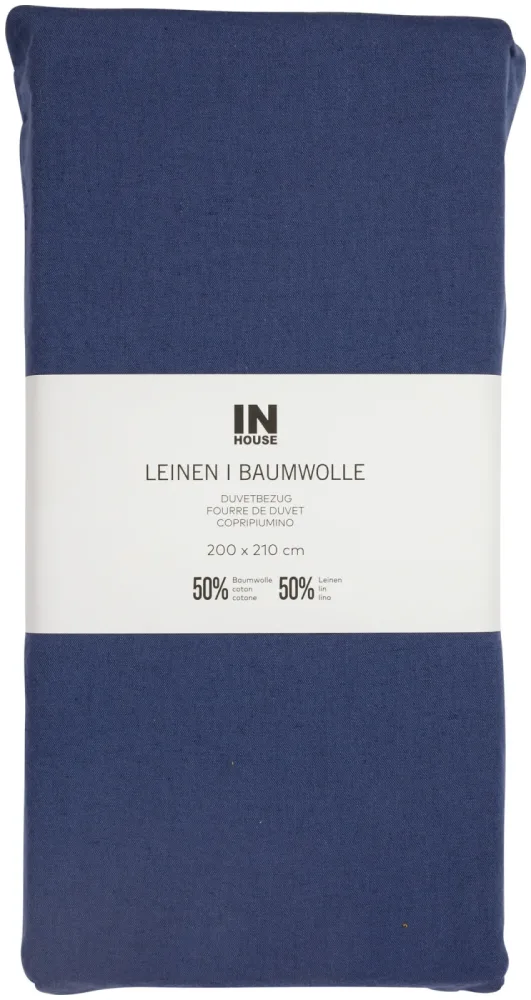 Inhouse Duvet Leinen Fifty-Fifty jeans 200x210