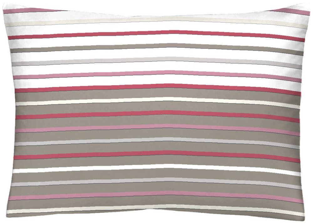 Inhouse Kissen Gots Satin 50x70 Strips taupe