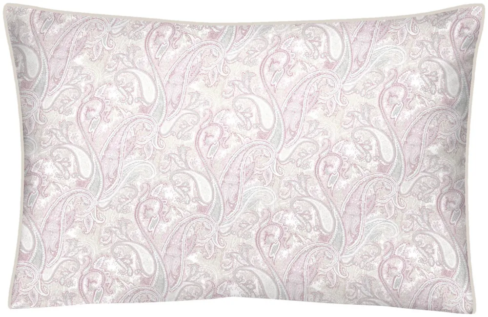 Inhouse Kissen Gots Satin 65x100 Paisley rosa