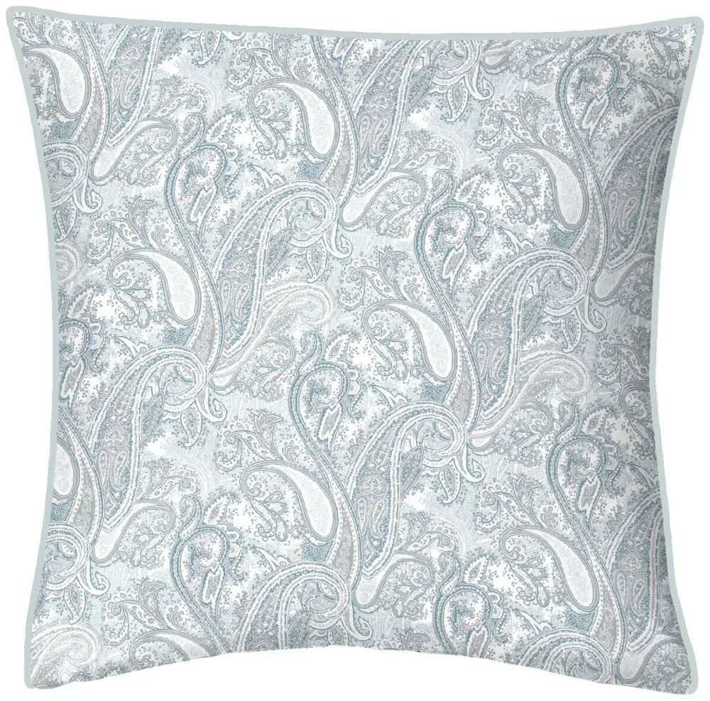 Inhouse Kissen Gots Satin 65x65 Paisley blau