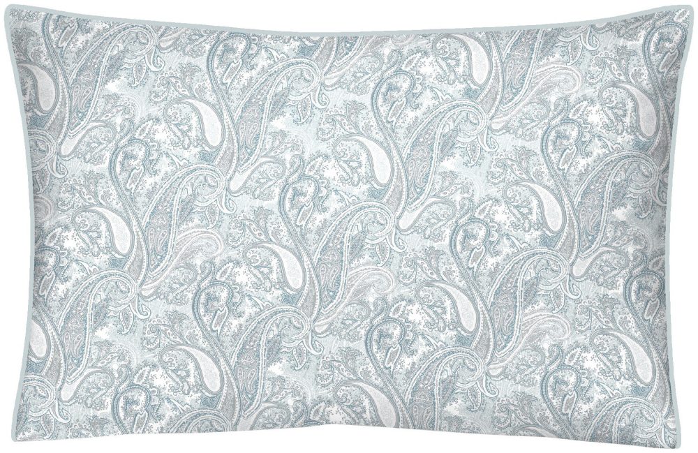 Inhouse Kissen Gots Satin 65x100 Paisley blau