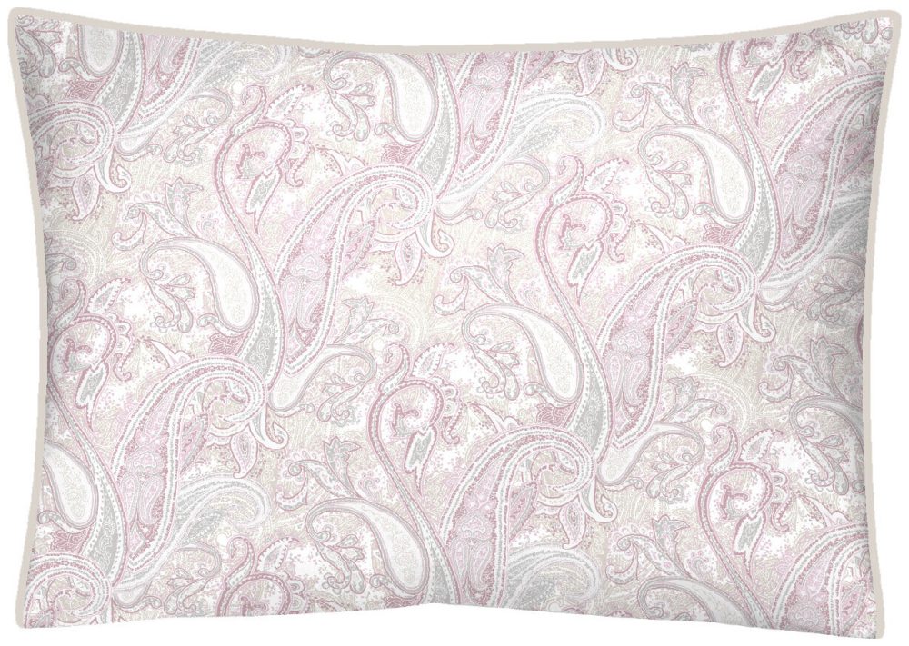 Inhouse Kissen Gots Satin 50x70 Paisley rosa