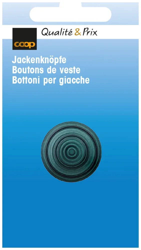Coop Jackenknopf Öse petrol 23 mm 1 Stk.