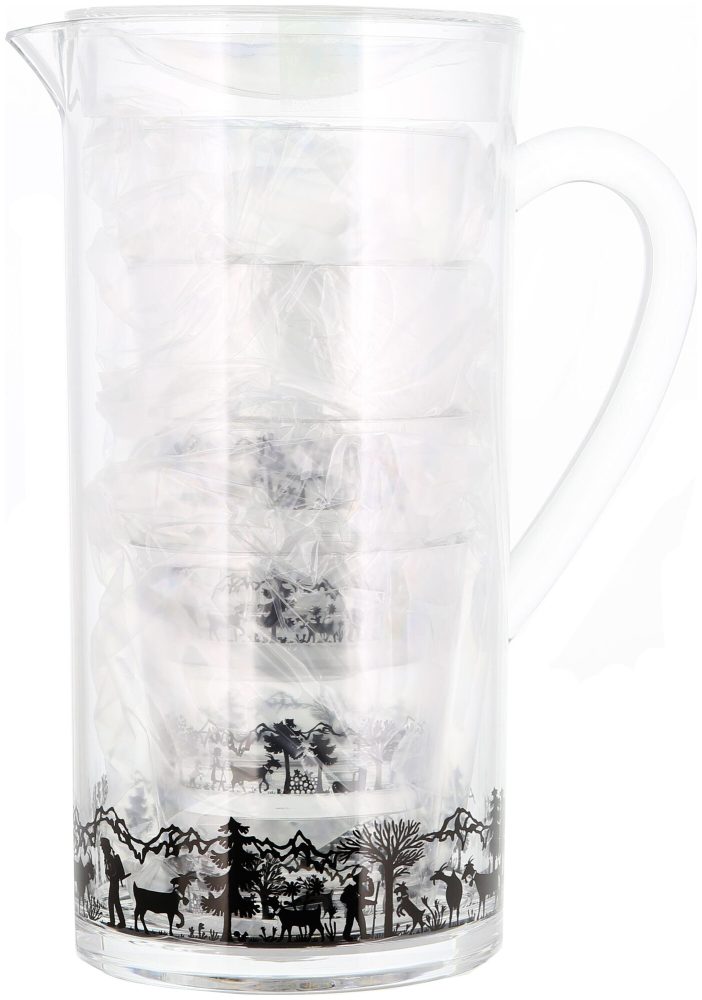 Krug 1.8L+4 Gläser 3dl Set Edelweiss
