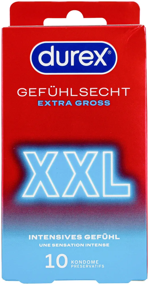 Durex Gefühlsecht XXL Kondome – 10 Stück