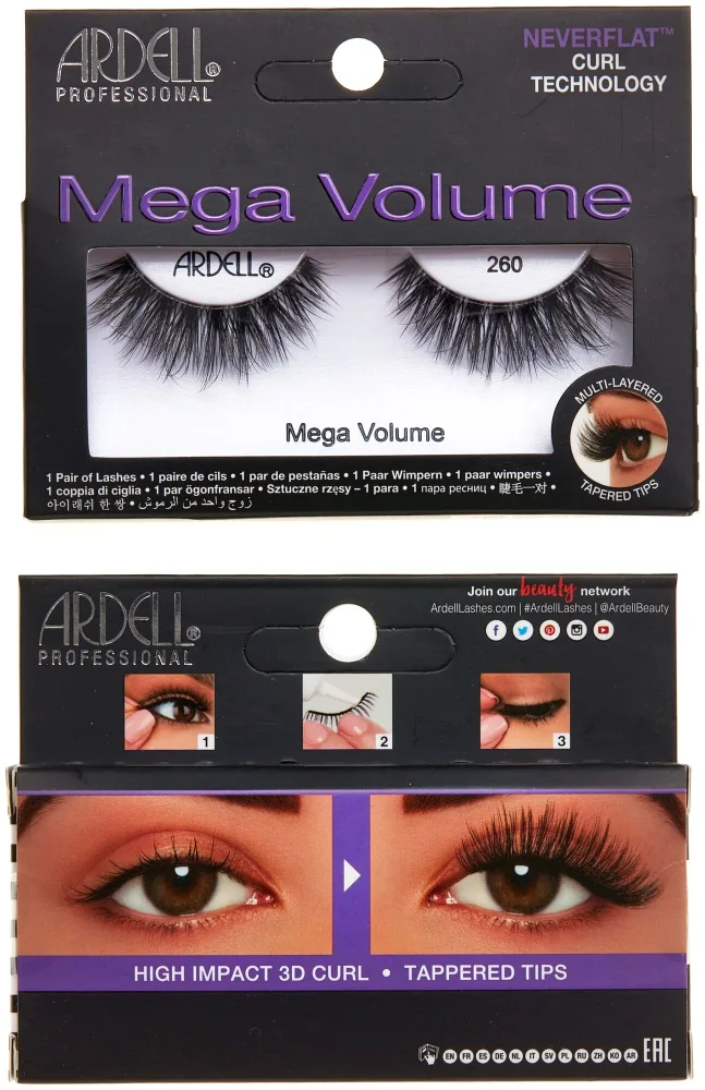 Ardell Volume Mega 260 Künstliche Wimpern 1 ct 1 Stück