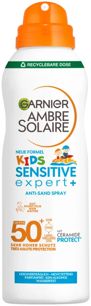 Ambre Solaire Kids Sensitive expert+ Anti-Sand Spray LSF 50+, 150ml