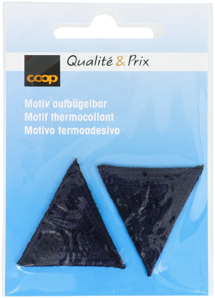 Coop Applikation Dreieck dunkelblau