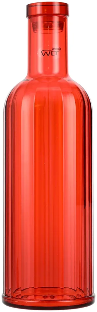Flasche aus Acryl 1lt., rot