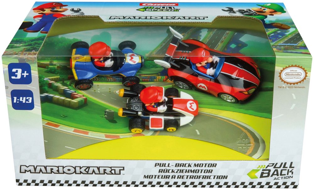 Carrera - Pull & Speed Mario Kart 3-Pack, Multicolor