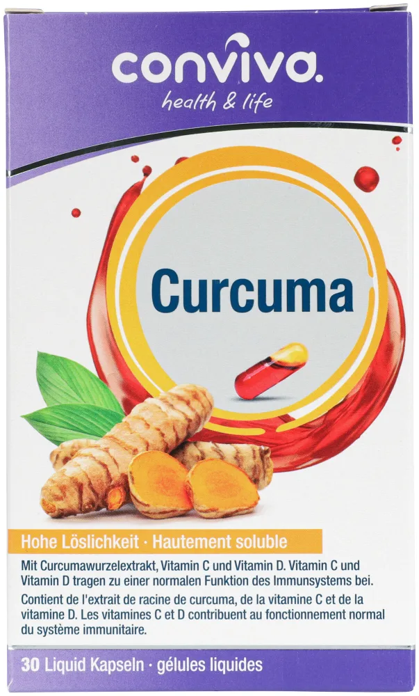conviva Curcuma Liquid Kapseln 30 Stück