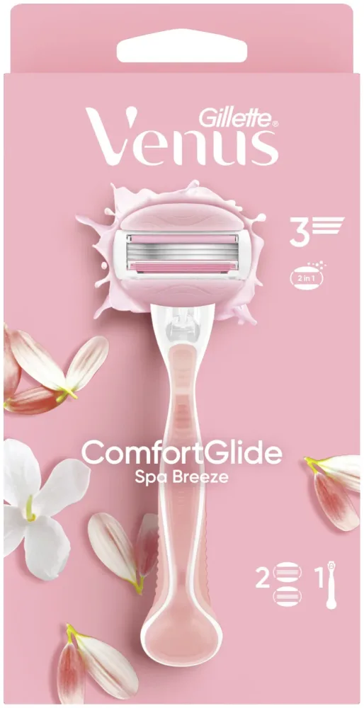 Venus Gillette Rasierer Comfortglide Spa Breeze mit 2 Klingen