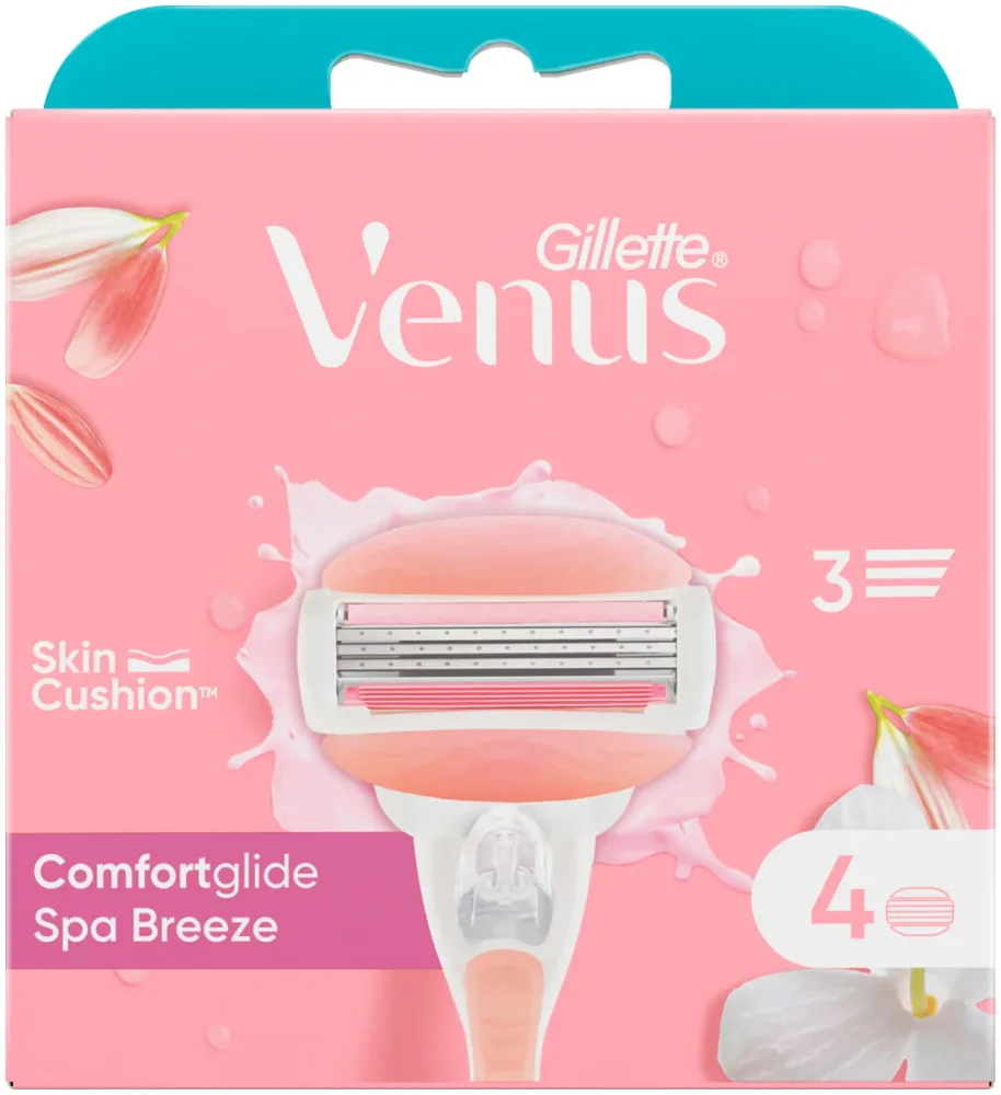 Venus Gillette Klingen Comfortglide Spa Breeze System 4er