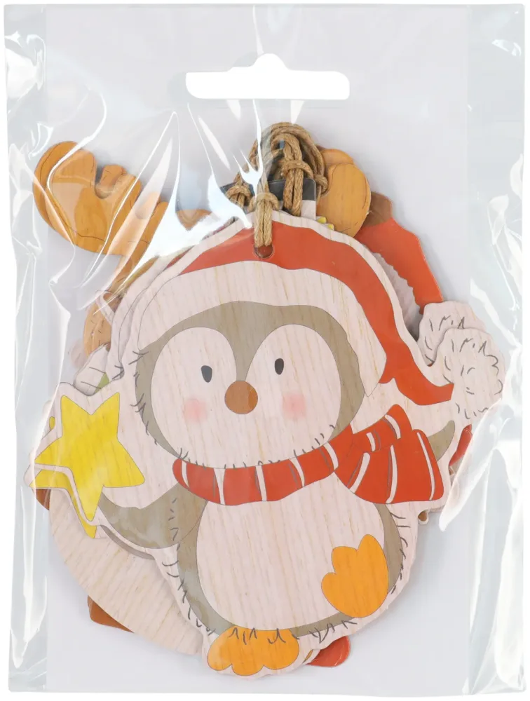 Geschenkanhänger Pinguin Rentier & Schneemann