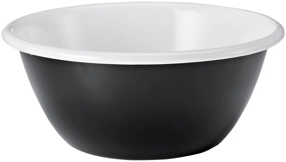 À Table! Schale schwarz 16.5cm, aus Eisenstahl mit Emaille-Beschichtung