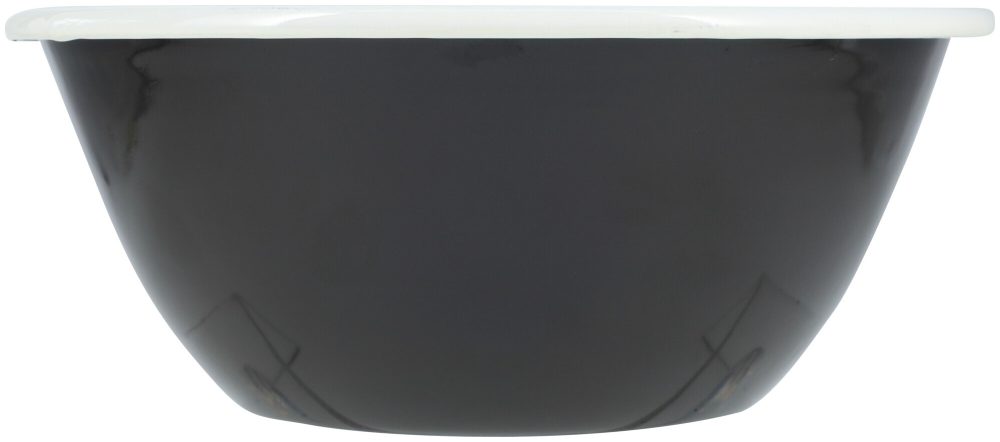 À Table! Schale schwarz 22.5cm, aus Eisenstahl mit Emaille-Beschichtung