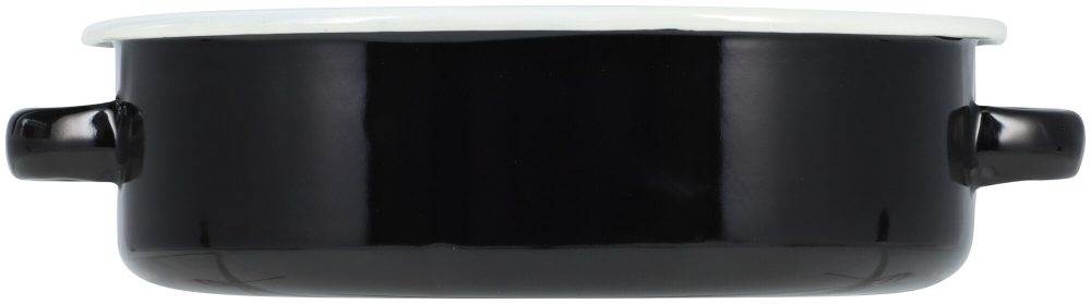 À Table! Eierpfanne schwarz 18cm, aus Eisenstahl mit Emaille-Beschichtung