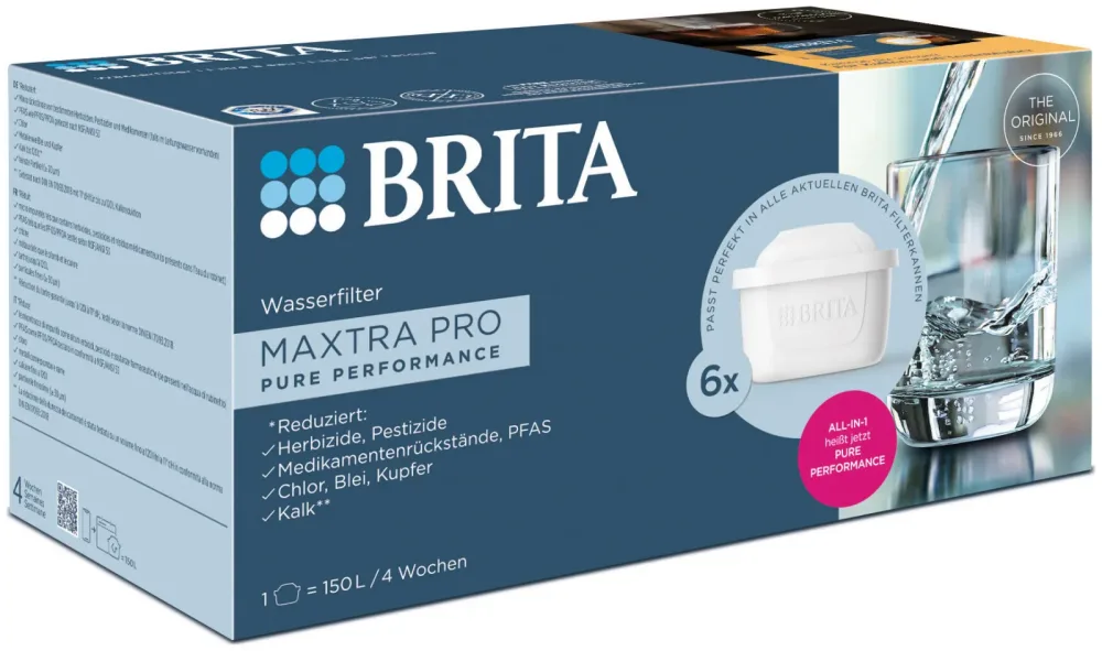 Brita Wasserfilter Kartusche Maxtra Pro Pure Performance 3x3 Stück