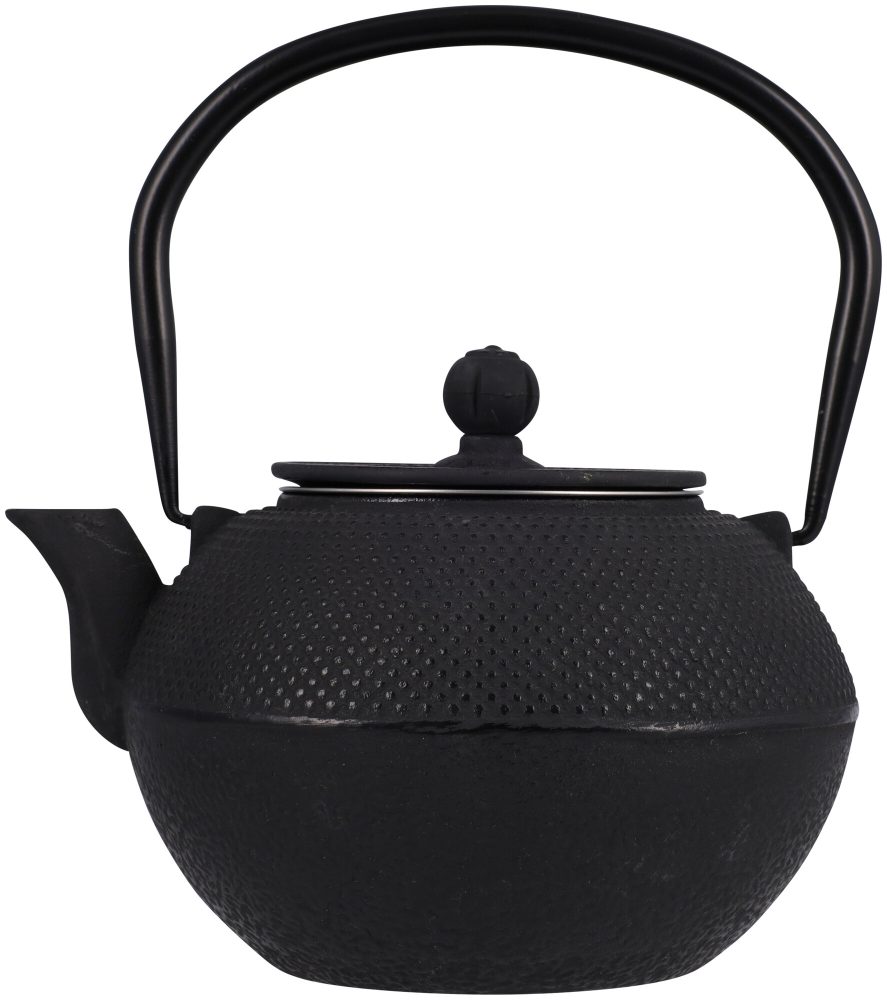Teekanne aus Guss schwarz 1.2 Liter
