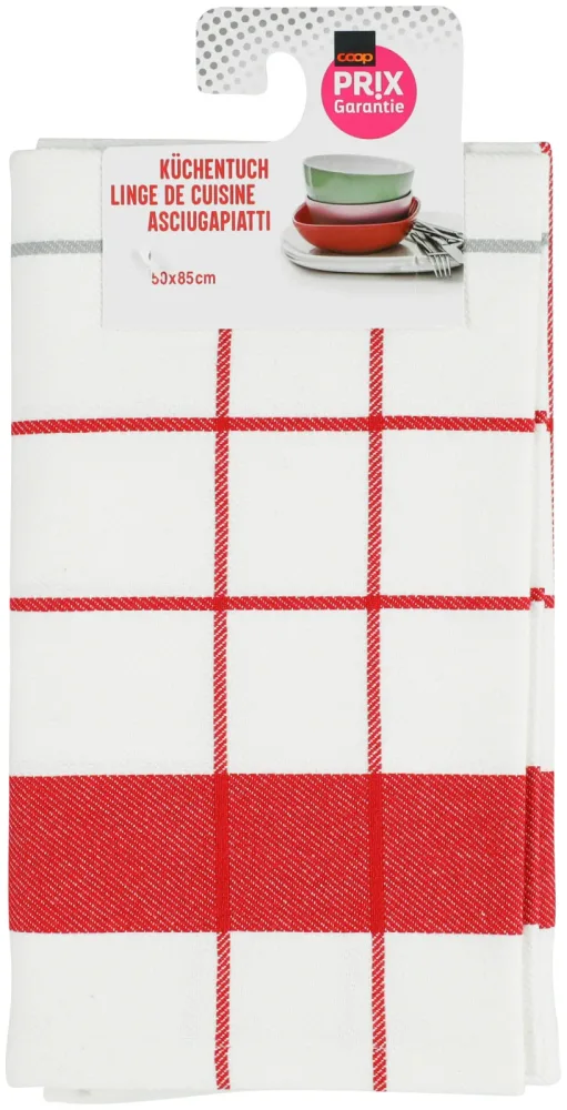 Prix Garantie Küchentuch rot 50x85cm
