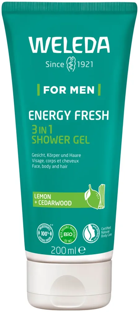 Weleda For Men Energy Fresh 3in1 Shower Gel