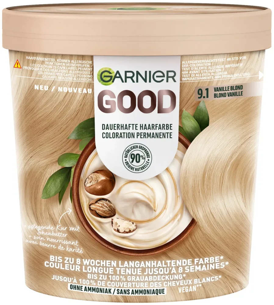 Garnier Good Dauerhafte Haarfarbe 9.1 Vanille Blond