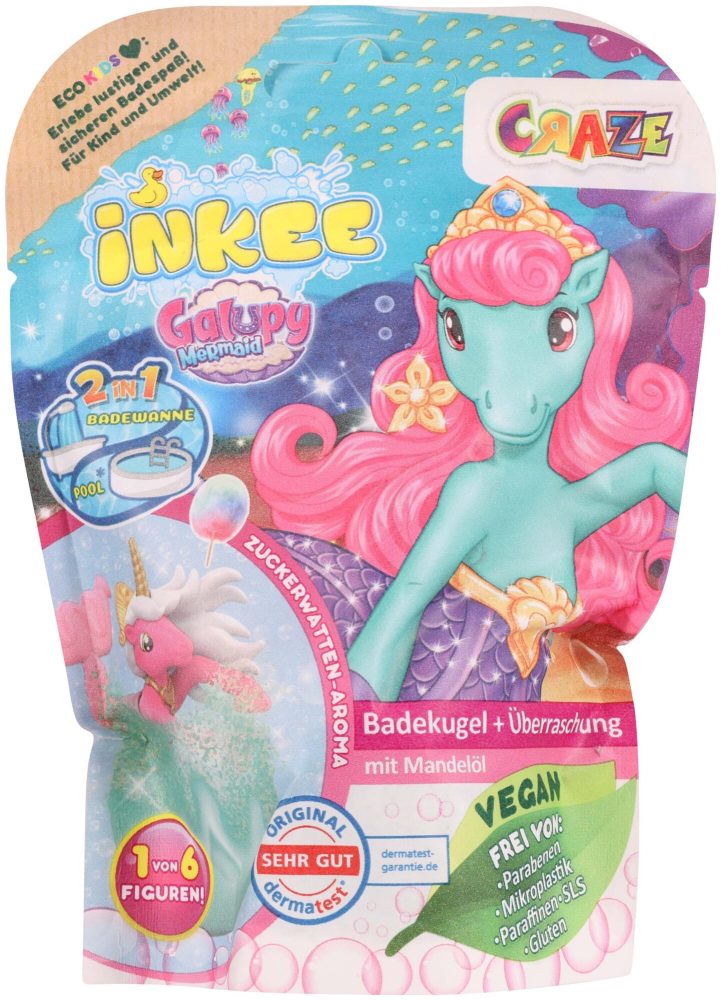 Craze - Galupy Mermaid - Überschungsbadekugeln, Zufallsauswahl, Multicolor