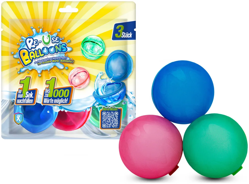 Xtrem Toys+Sports Xtrem Re-Use Balloons 6er-Set